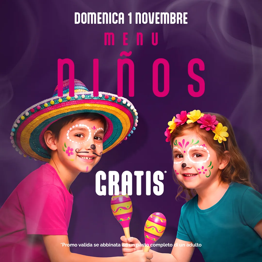 UN MENU NIÑOS GRATIS