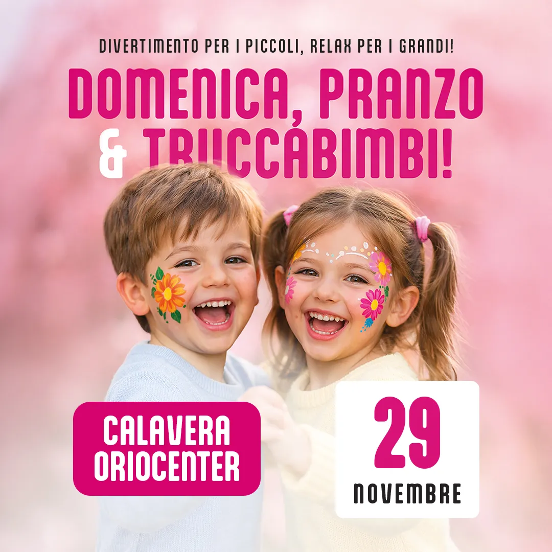 calavera restaurant Oriocenter trucca bimbi novembre 2026